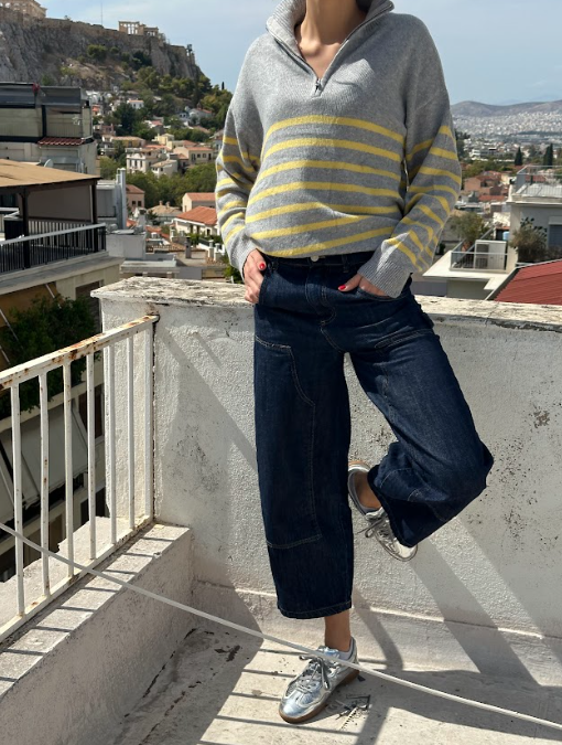 Stripped Zip Jumper