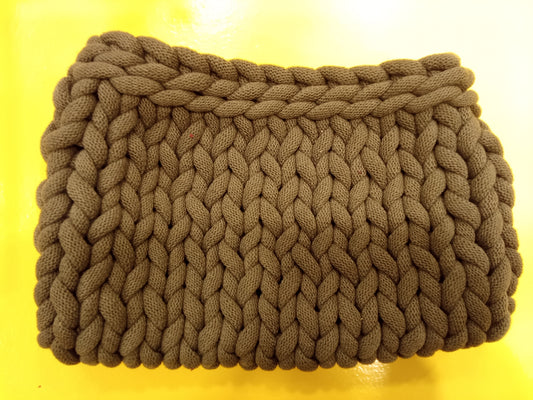 Makrame green  clutch