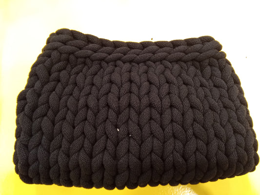 Makrame clutch black
