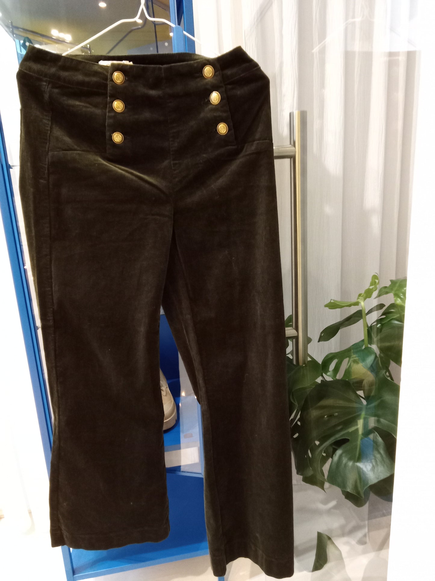 Corduroy/velvet khaki pants