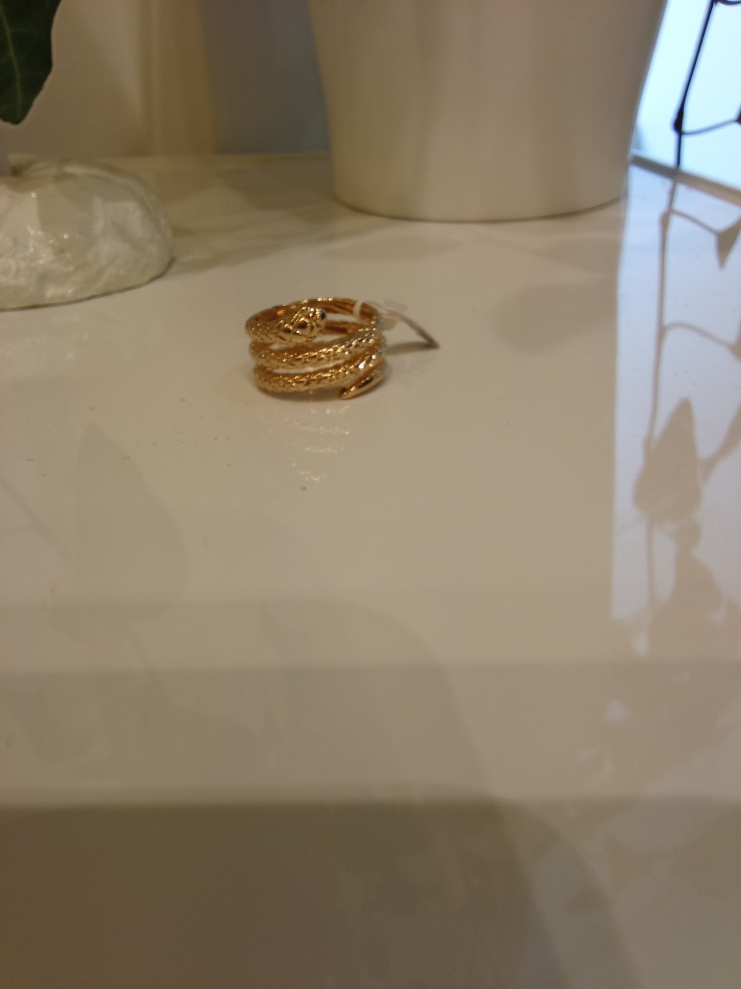 Coiled snake ring