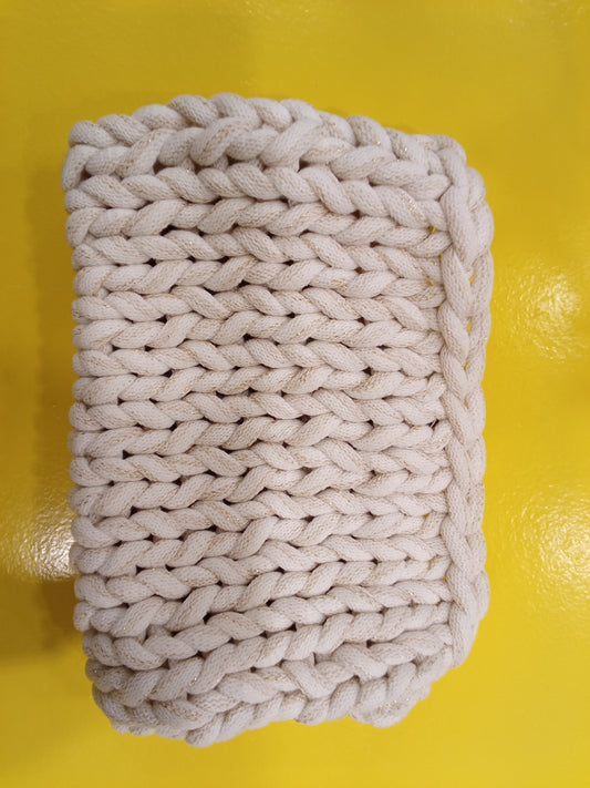 Makrame Clutch White