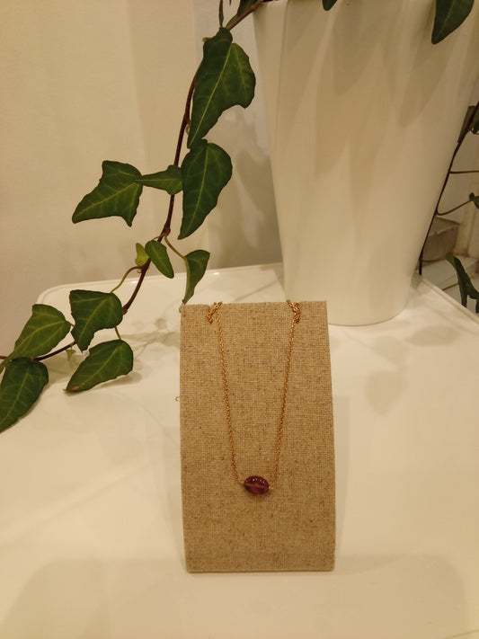Lavender crystal necklace
